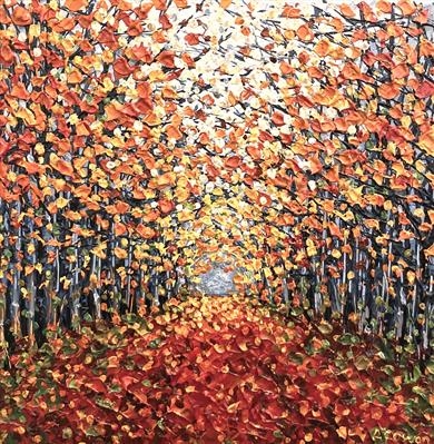 Walk This Way by Alison Cowan, Painting, Acrylic on canvas