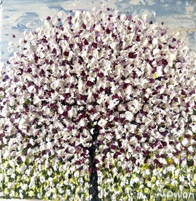 Wee Blossom Tree by Alison Cowan, Painting, Acrylic on canvas