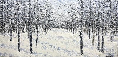 Winter Wonder by Alison Cowan, Painting, Acrylic on canvas