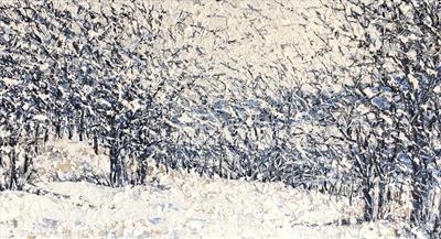 Winter's Coat by Alison Cowan, Painting, Acrylic on canvas