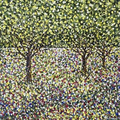 Woodland Bliss by Alison Cowan, Painting, Acrylic on canvas