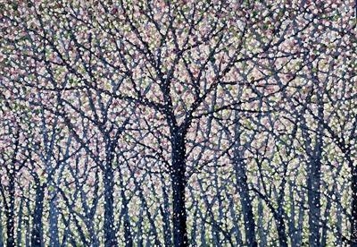 Woodland Filigree by Alison Cowan, Painting, Acrylic on canvas