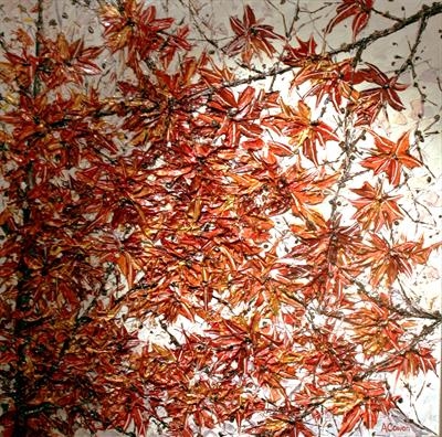 Worth WAiting for Again - Autumn by Alison Cowan, Painting, Acrylic on canvas